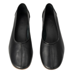BY FAR - Prudence 45 Leder Ballerinas | Schwarz