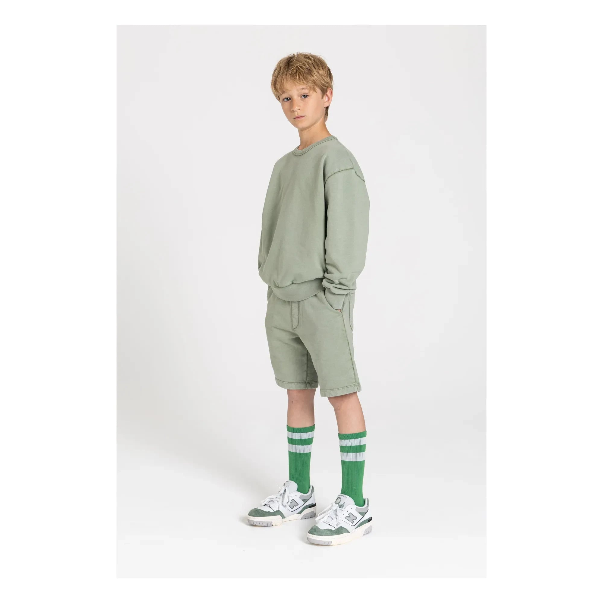 Smallable Kid - Milo Bio-Baumwollshorts | Hellkhaki