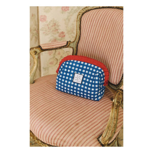 Maria de la Orden - Carreaux Amy Clutch aus Baumwolle | Blau