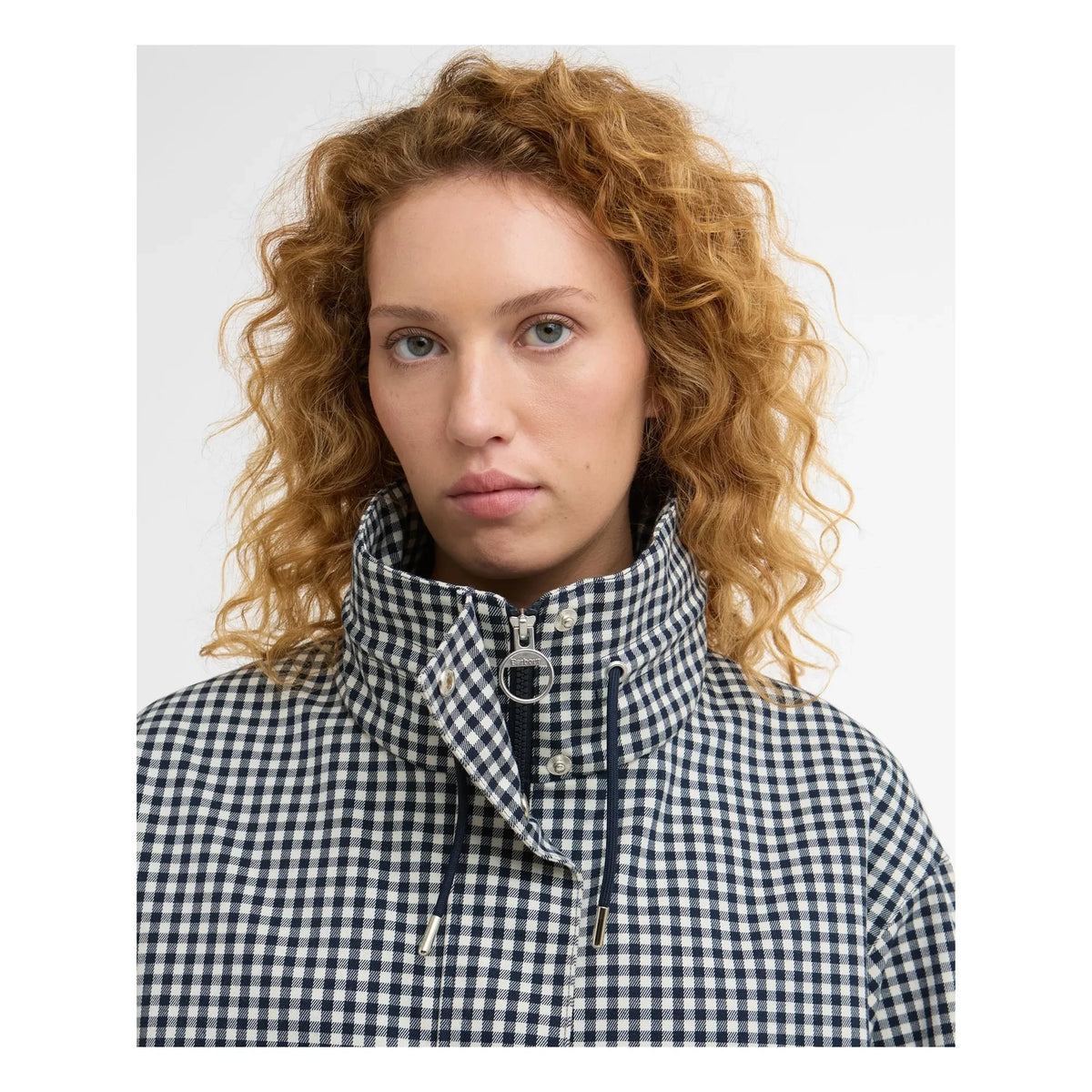 Barbour - Bronwyn Wasserdichte Karo-Jacke | Grau
