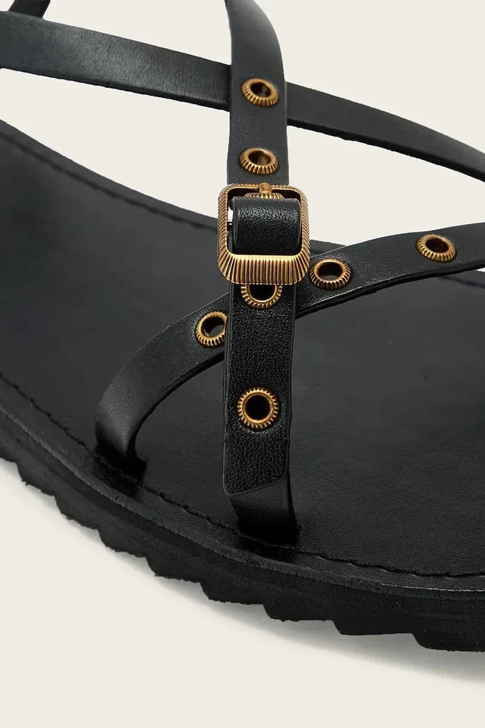 AllSaints kadın deri sandalet Tyla Eyelet Sandal