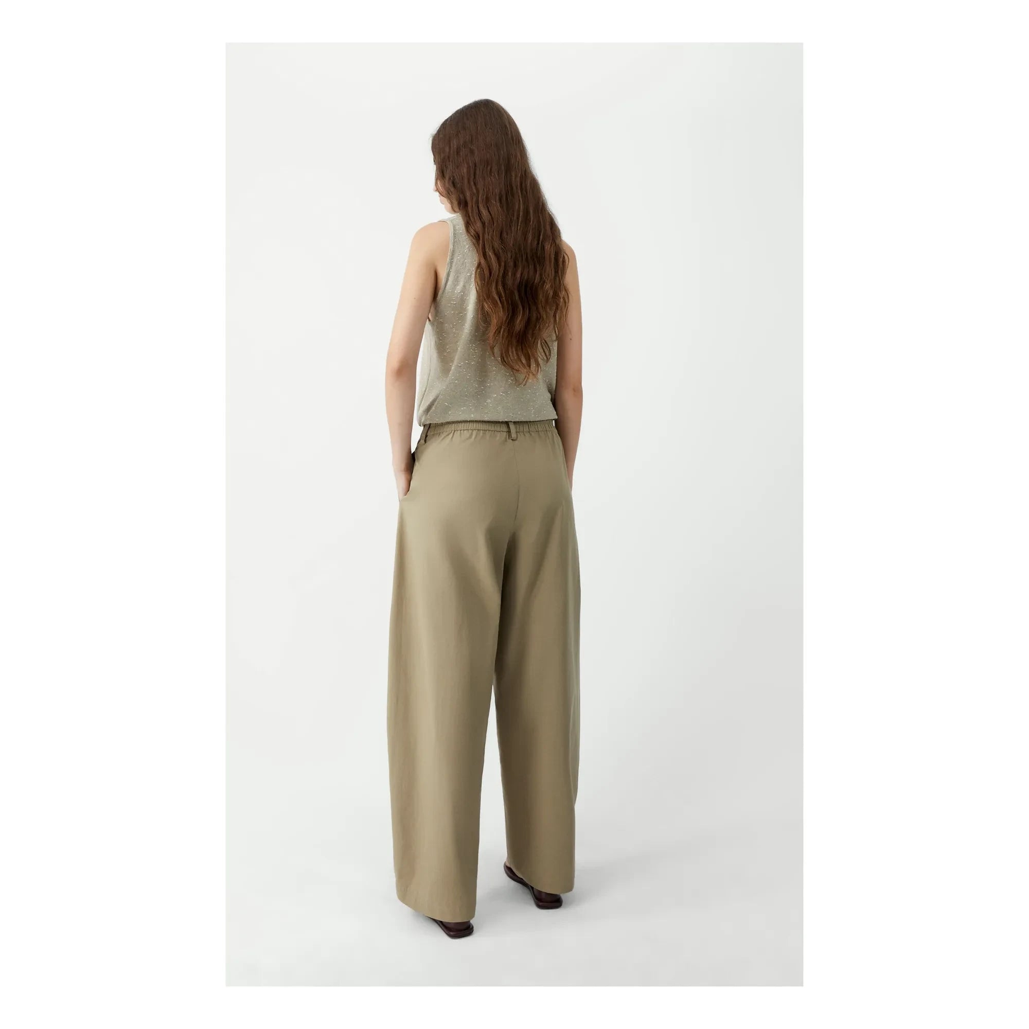 Cordera - Leinen-Baumwoll-Ballonhose | Camel