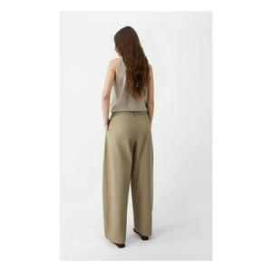 Cordera - Leinen-Baumwoll-Ballonhose | Camel