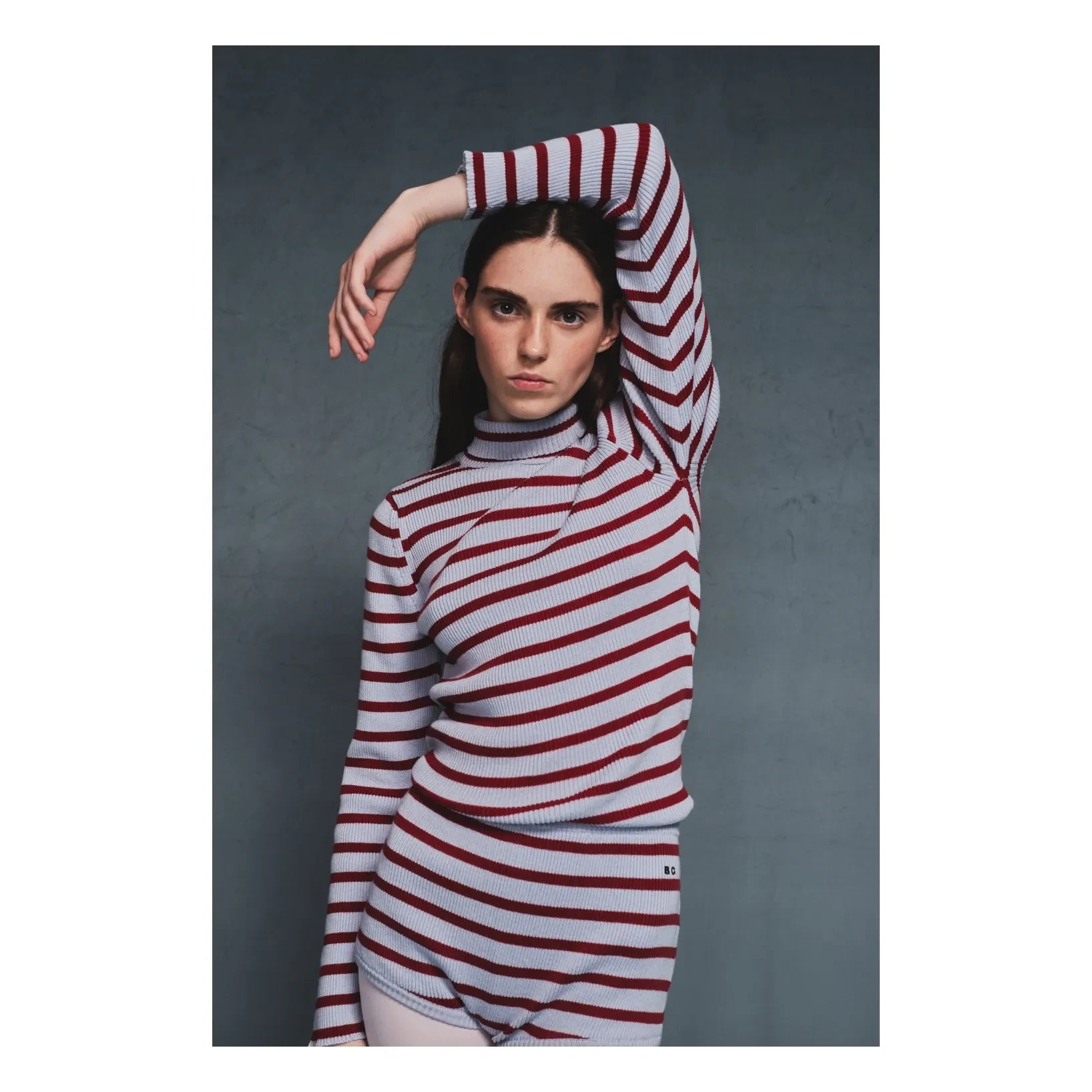 Bobo Choses – Gestreifter Pullover aus Bio-Baumwolle und Merinowolle | Hellblau