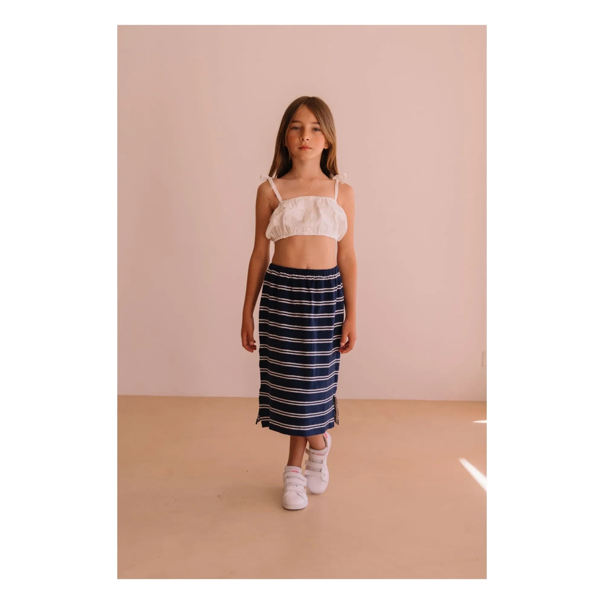 We Are Kids - Mandy Bio-Baumwolle Besticktes Crop Top | Weiß
