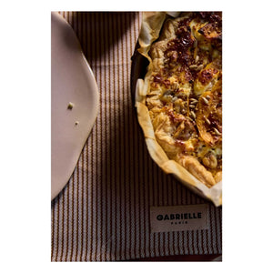 Gabrielle Paris - Garance gestreifter Tischset | Rot