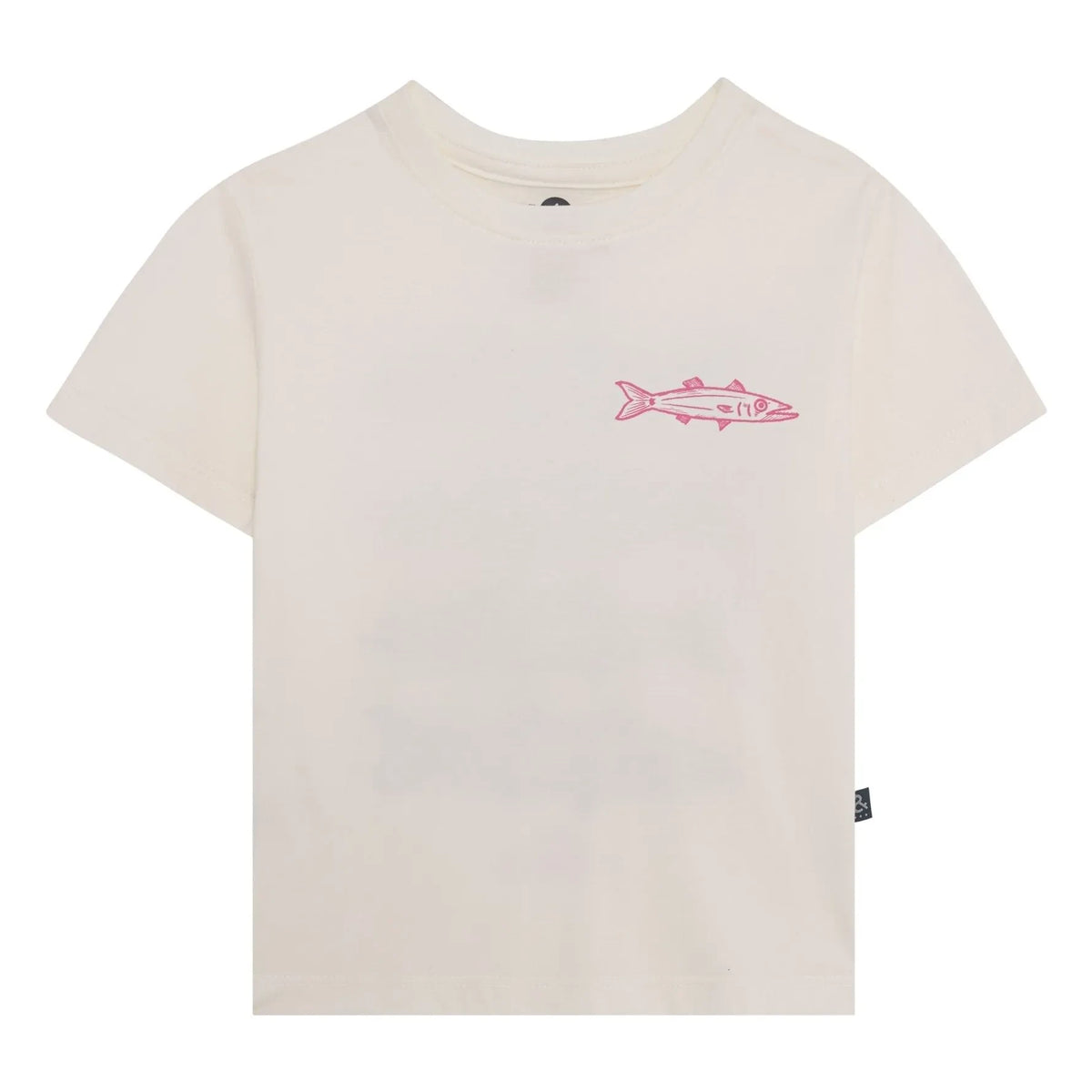 Pepita & Me - T-Shirt mit Barracuda-Aufdruck | Weiß