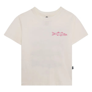 Pepita & Me - T-Shirt mit Barracuda-Aufdruck | Weiß