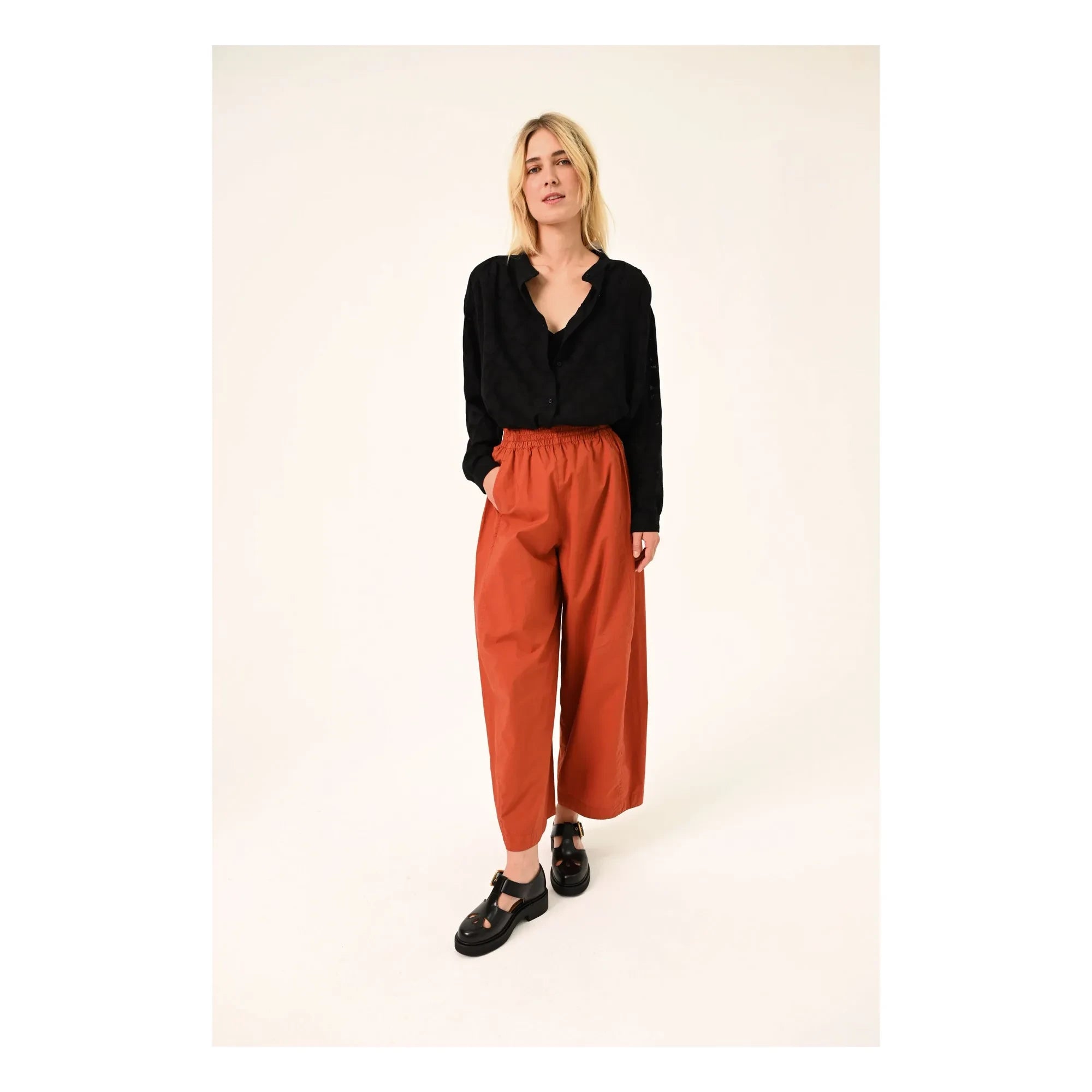 Sacrécoeur - Ella Carta Bluse | Schwarz