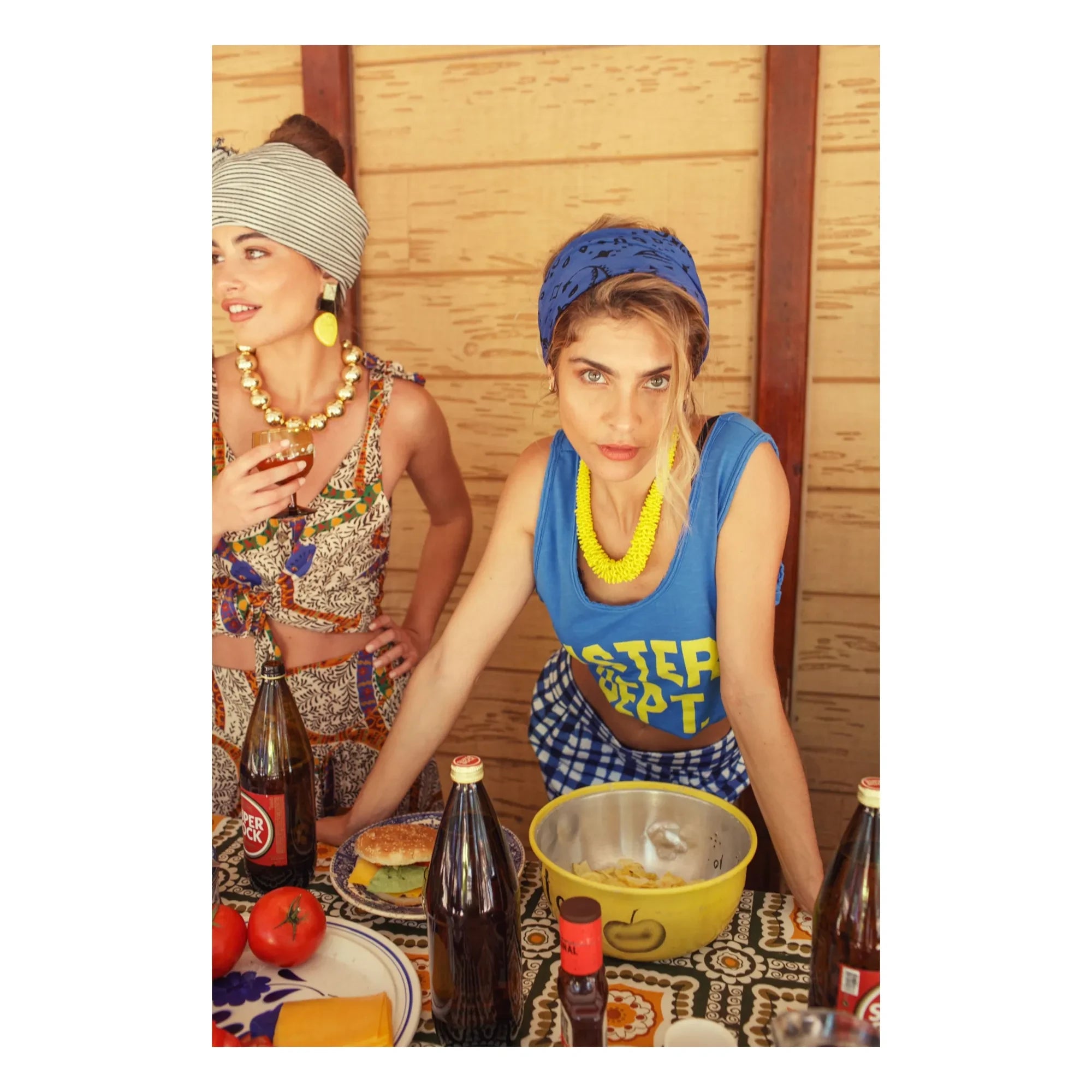 Sisters Department - Olivia Baumwoll-Top | Blau