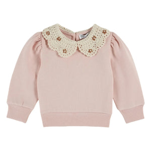 Emile et Ida - Claudine Yaka Sweatshirt Bio-Baumwolle | Rosa