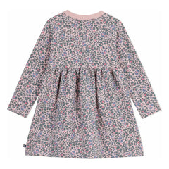 Petit Bateau - Sweatkleid mit Blumenmuster | Rosa