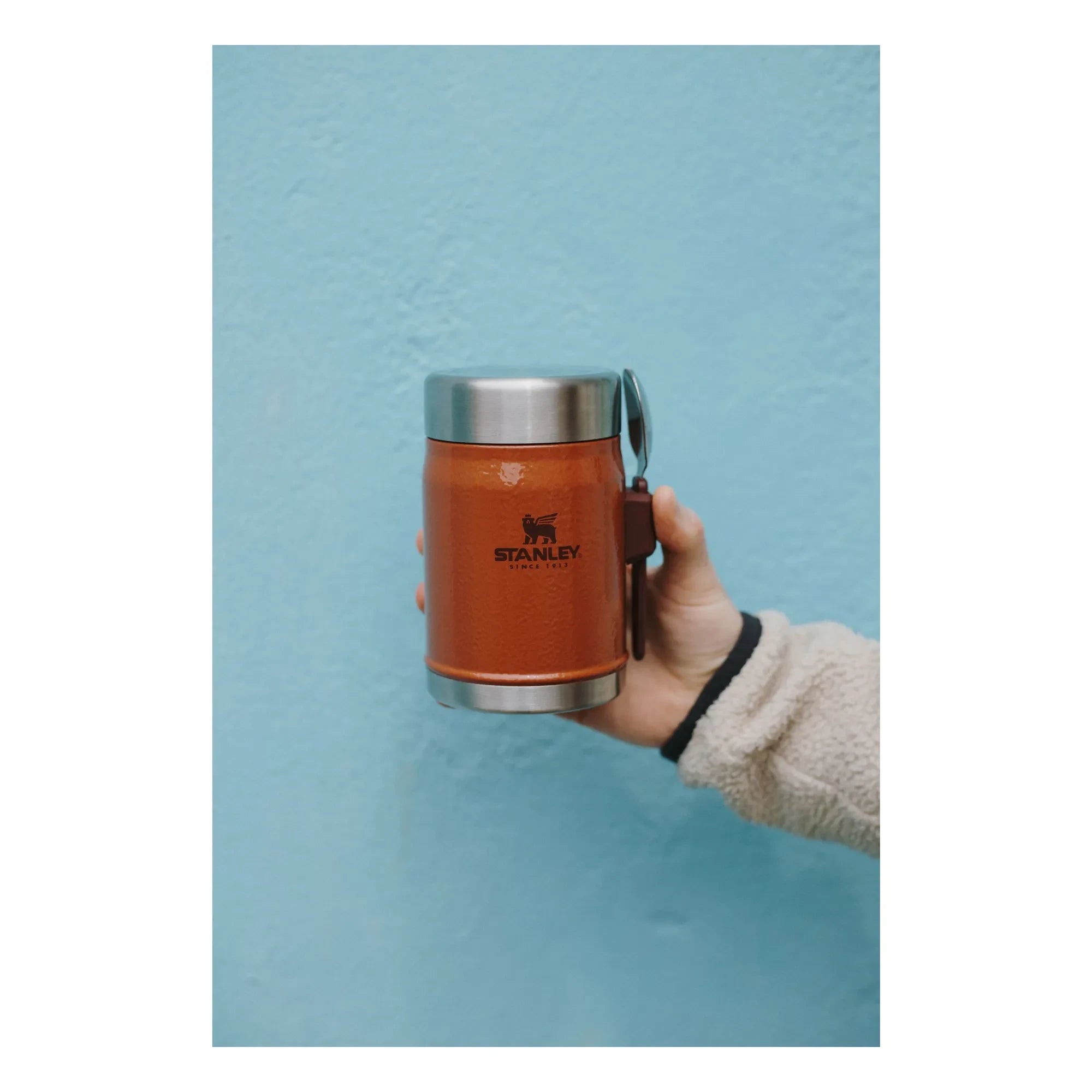 Stanley 1913 - Legendäre Thermoflasche, Löffel/Gabel 0,4 L | Orange