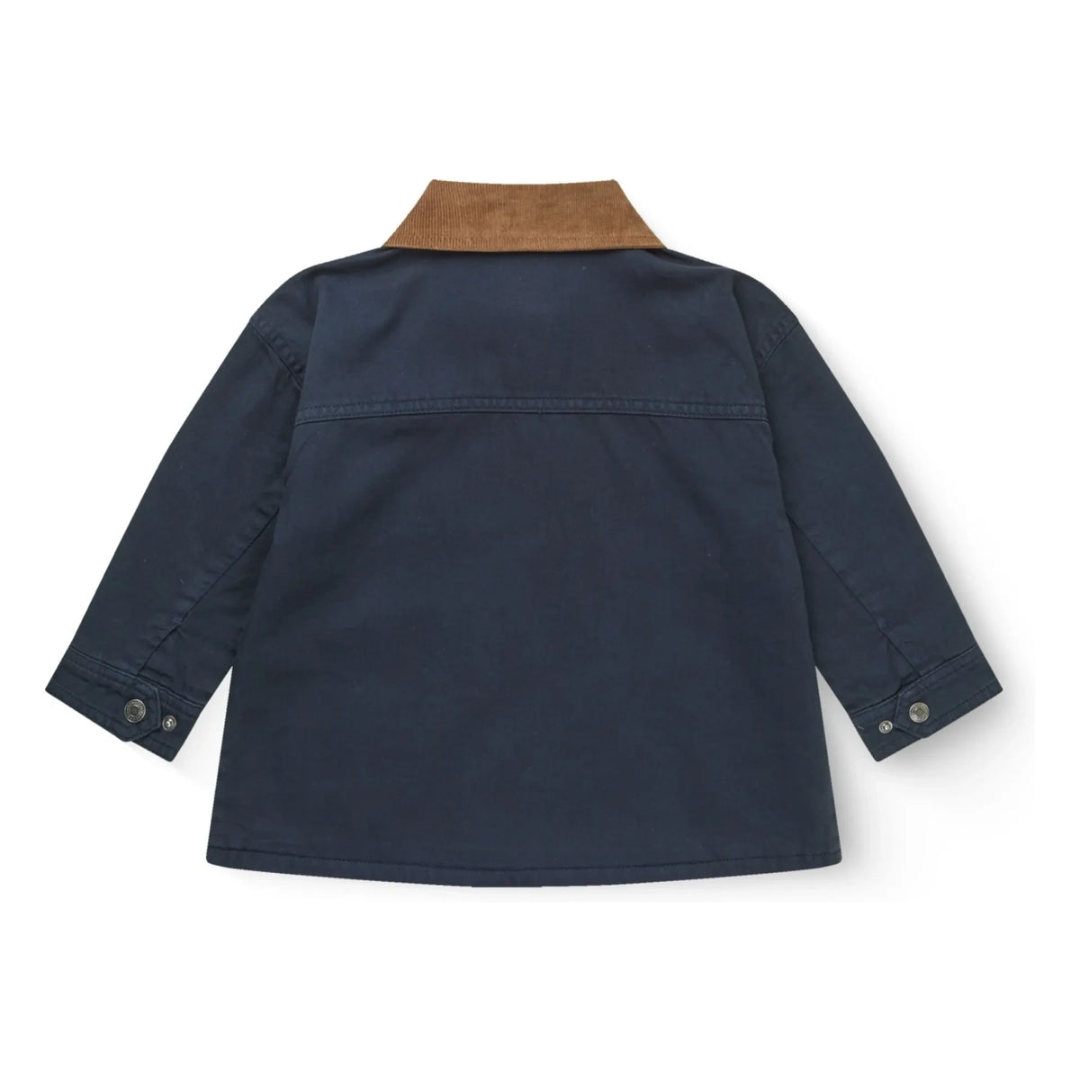 Copenhagen Colors – Jacke mit Samtkragen aus Twill aus Bio-Baumwolle | Marineblau