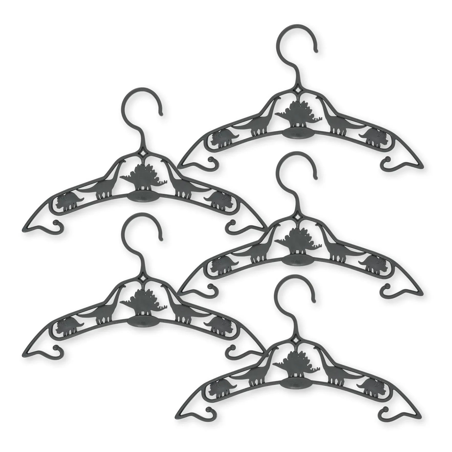 Konges Sløjd - Dino-Kleiderbügel - 5er Set | Anthrazit
