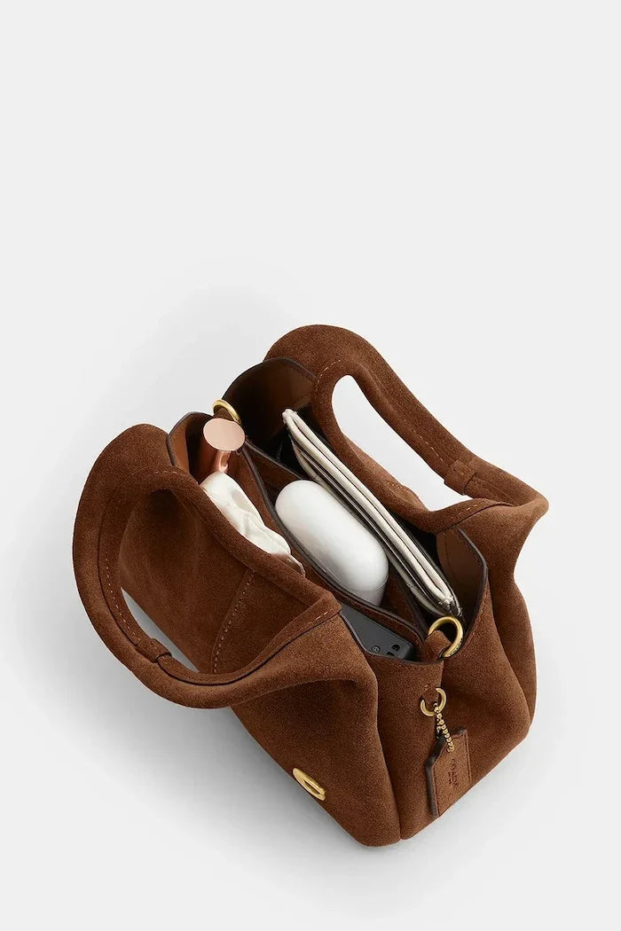 Coach kadın crossbody süet çanta Suede Lana Shoulder Bag 19