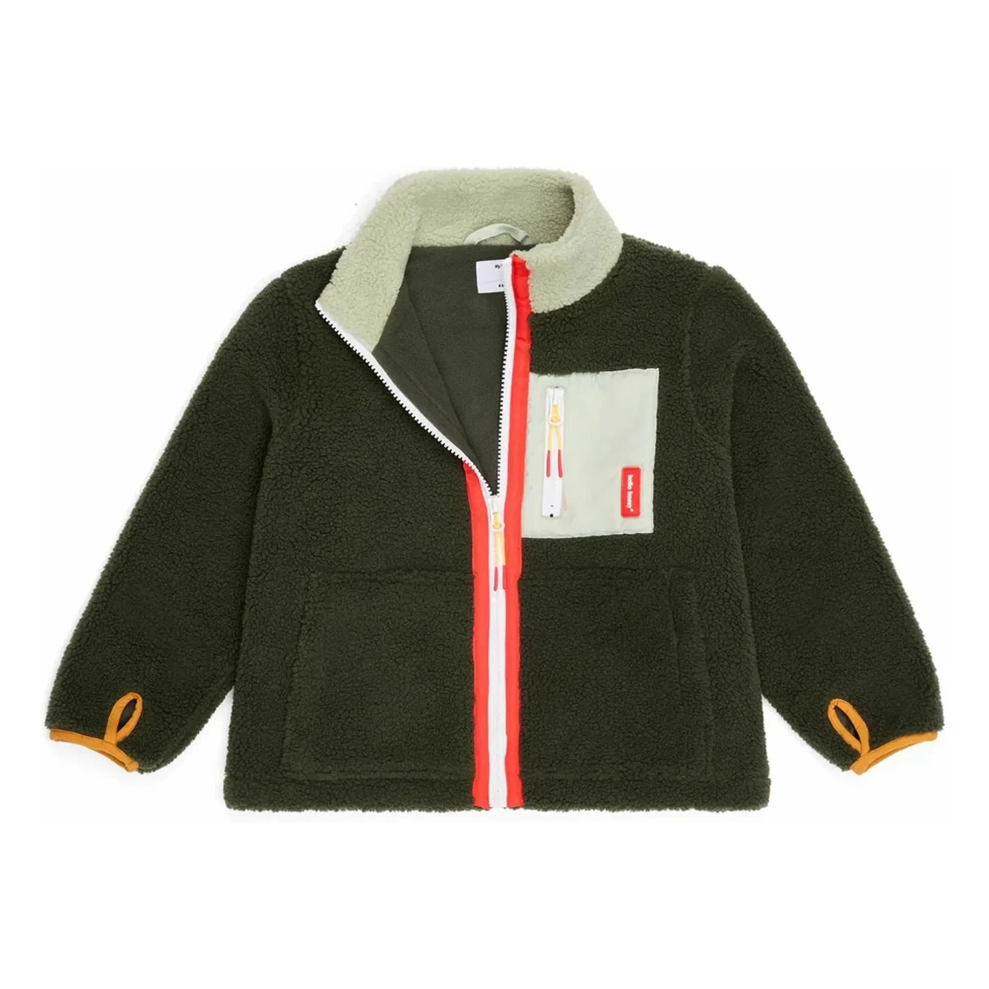 Hello Hossy - Forest Fleece Jacke | Dunkles Khaki