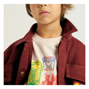 American Vintage - American Vintage X Smallable Kollaboration - Spywood Denim Jacke | Crimson