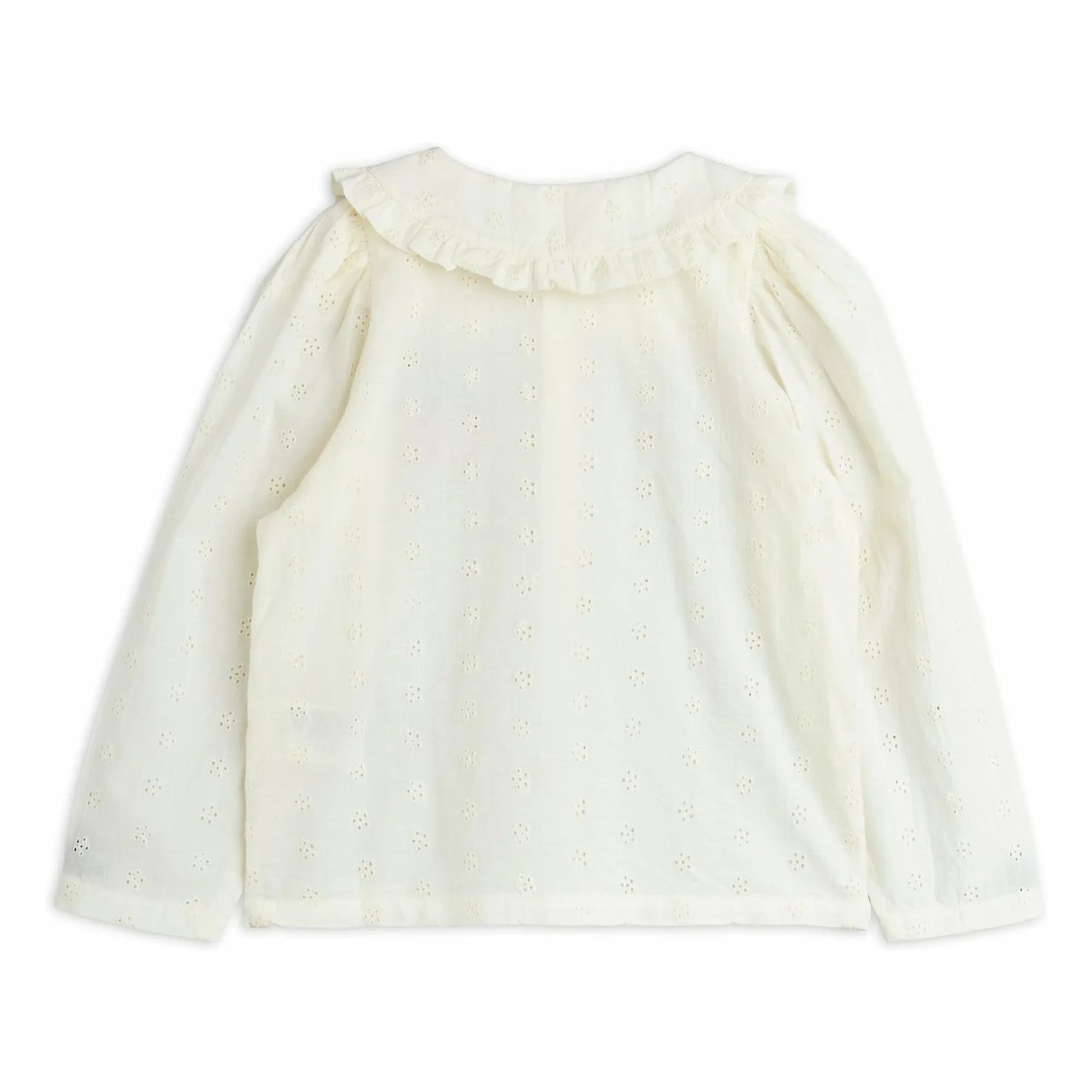 Mini Rodini - Erdbeer-Bluse aus Bio-Baumwolle | Weiß