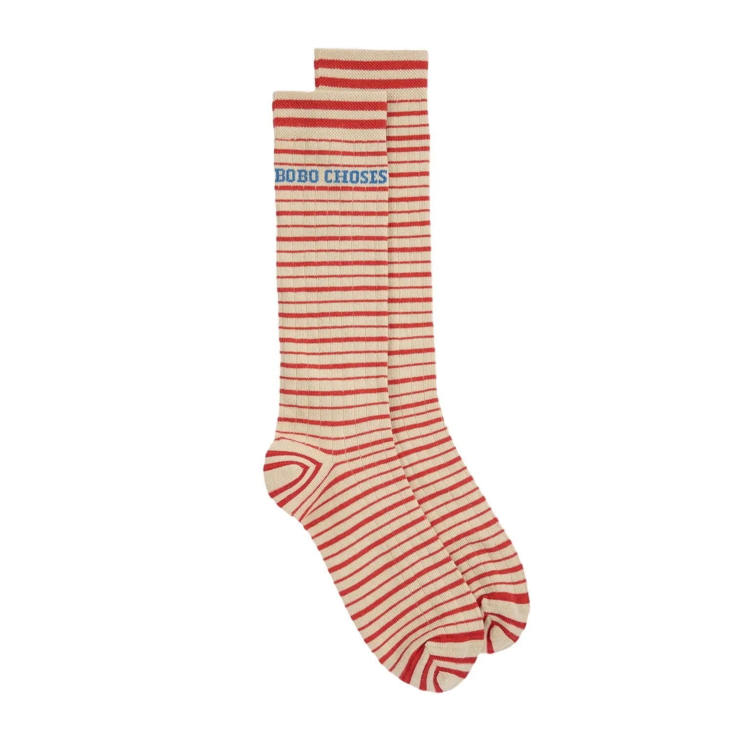 Bobo Choses – Gestreifte Socken aus Bio-Baumwolle | Ecru