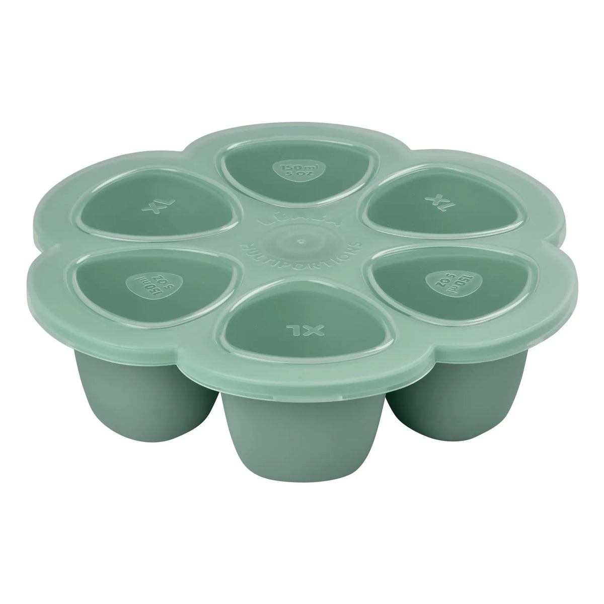 Béaba - Silikon Mehrfachform - 6 x 150 ml | Salbei