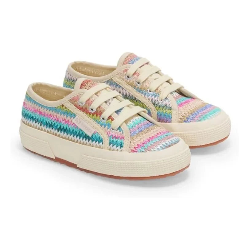 Superga - Schnürschuh 2750 Raphia | Pastell