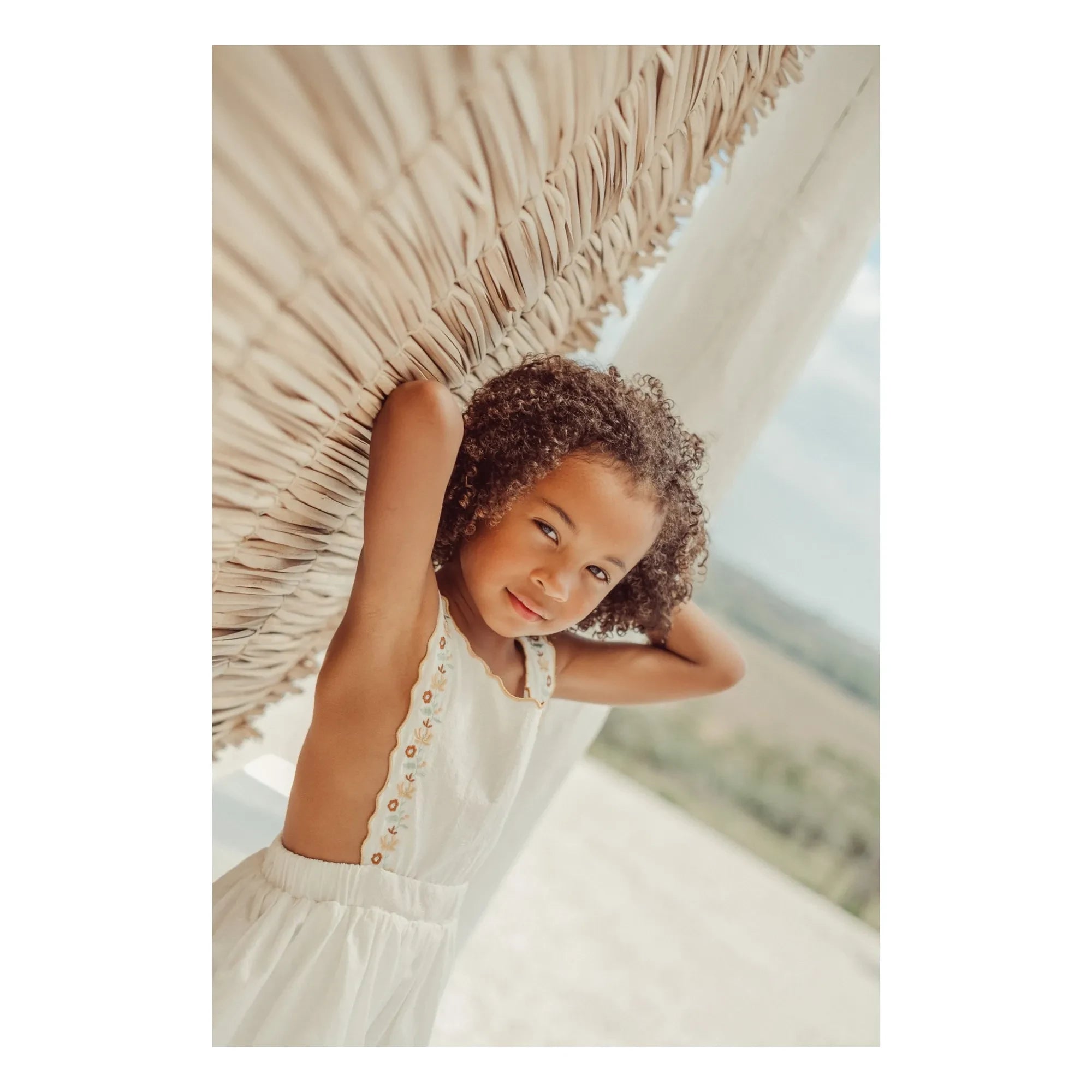 THE LiTTLE POETS - Teresa Besticktes Kleid | Ecru