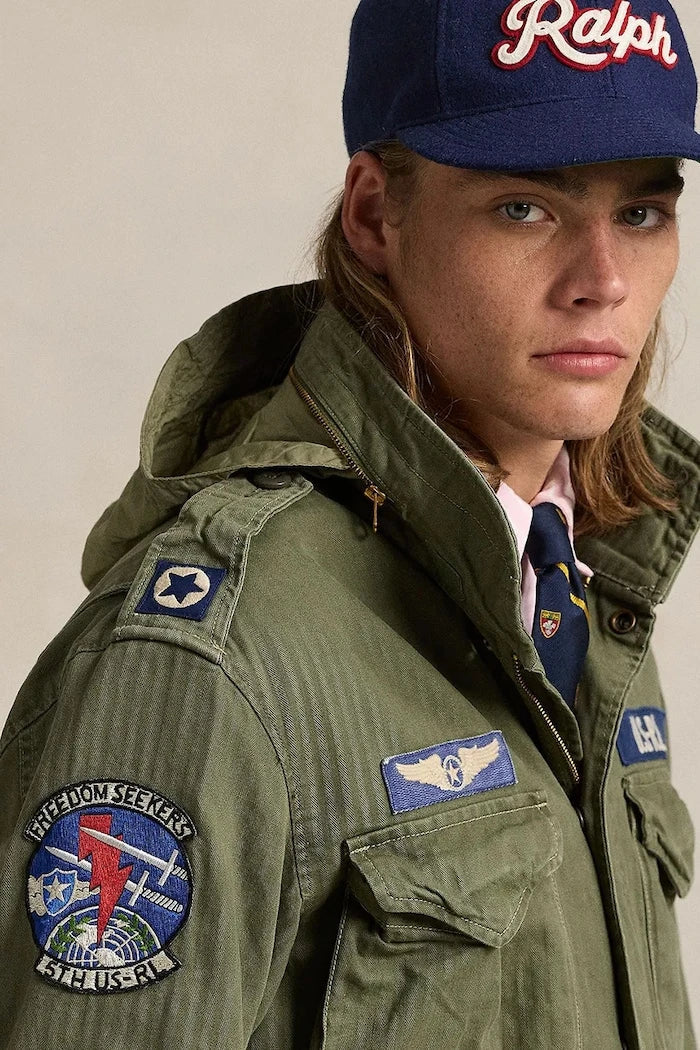 Polo Ralph Lauren Herren Baumwoll-Übergangsjacke Icnc Fld Jkt Lined Field