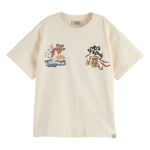 Scotch & Soda - 40 Jahre Jubiläums-T-Shirt | Ecru