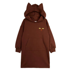Mini Rodini - Organik Pamuklu Terli Elbise Sweat | Kahverengi