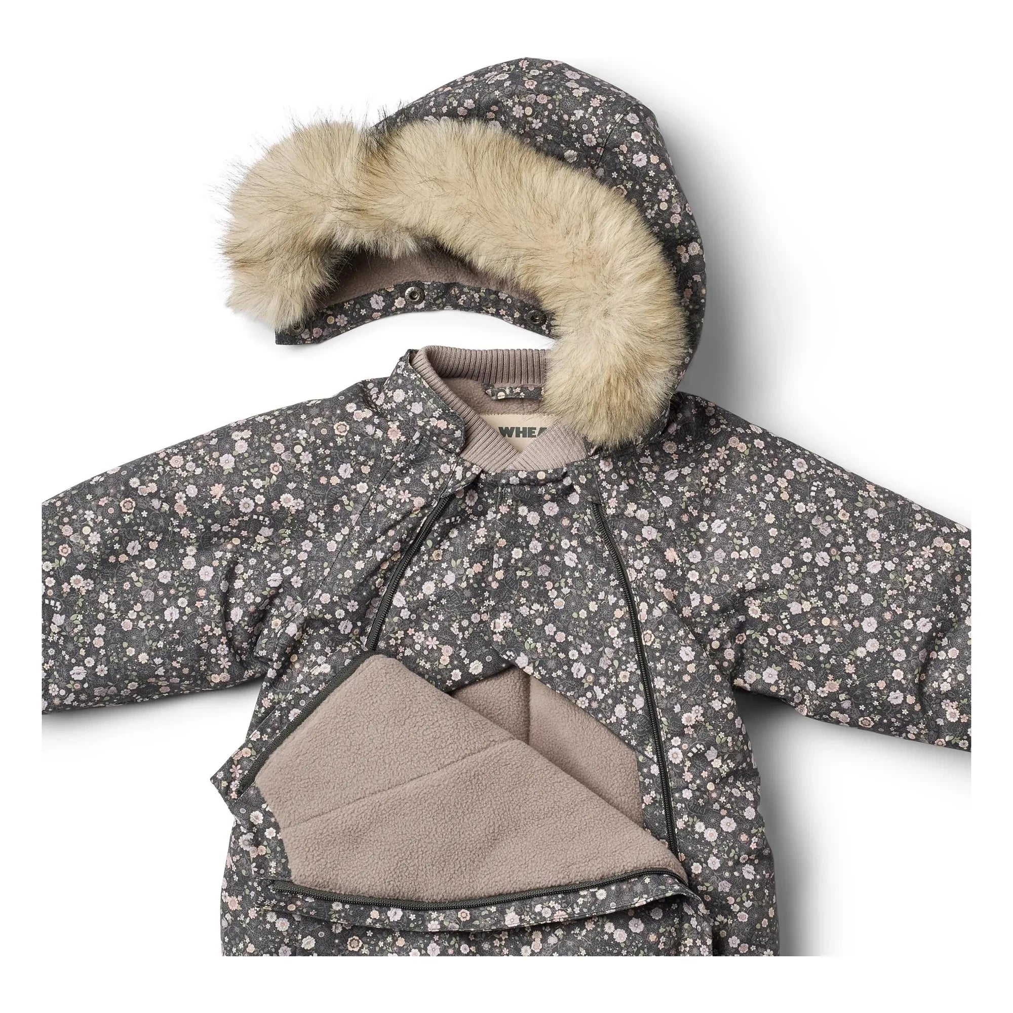 Wheat - Nicki Fleurie Ski-Overall aus recycelter Faser | Dunkelgrau