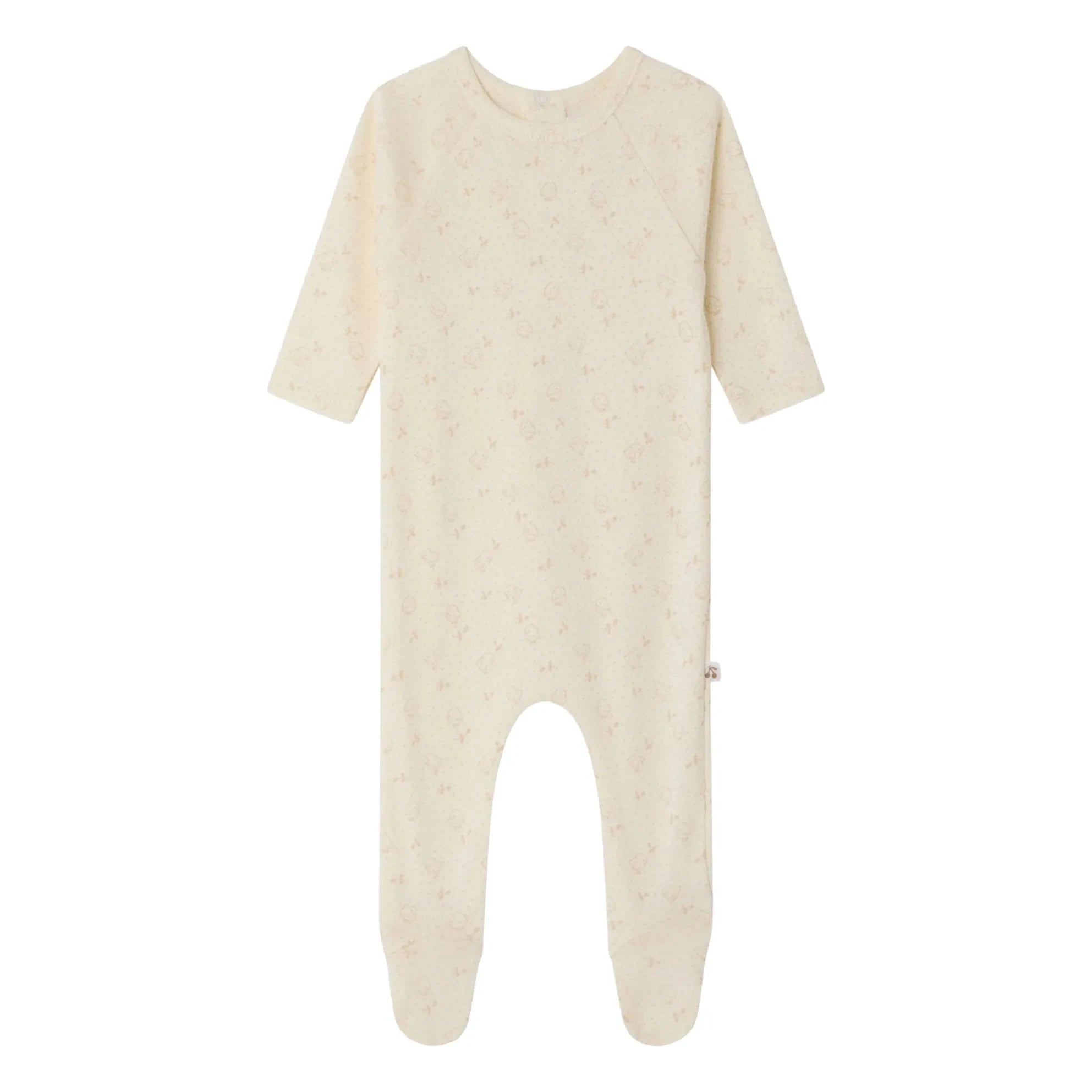Bonpoint - Pijama Tif Poussins Bio-Baumwolle | Creme