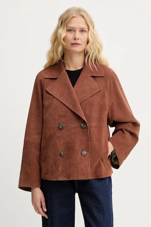 Weekend Max Mara kısa kadın süet SOSPIRO
