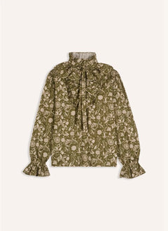 Maria de la Orden - Barbara Cotton Bluse | Oliv