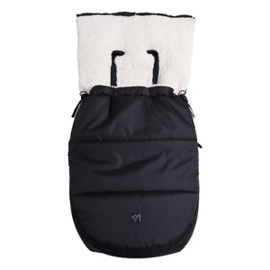 Kaiser - Sherpa Fleece Hoody 2.0 Universeller Fußsack | Schwarz