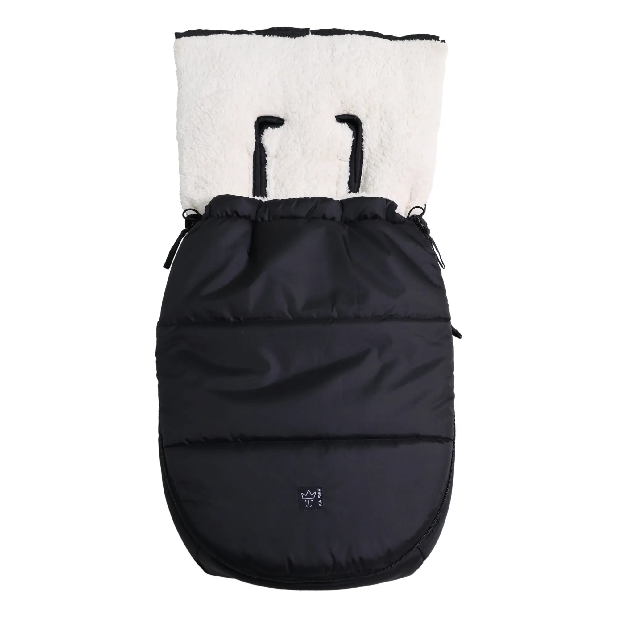 Kaiser - Sherpa Fleece Hoody 2.0 Universeller Fußsack | Schwarz
