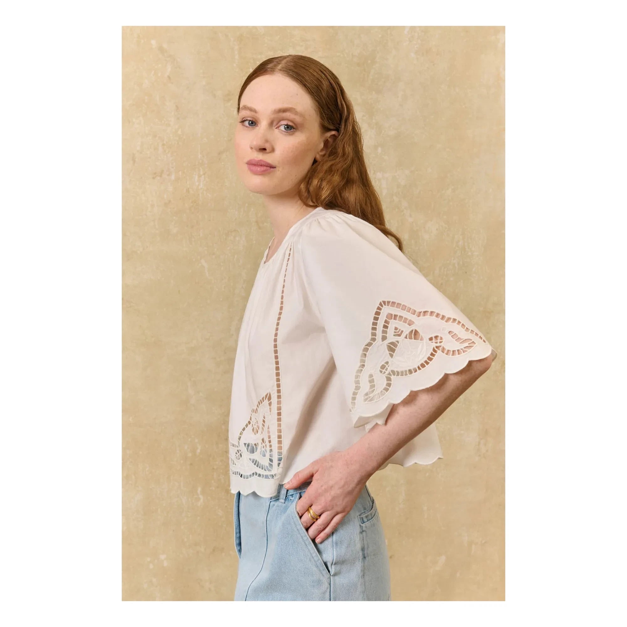 Louise Misha - Louvia Bluse aus Bio-Baumwolle | Weiß