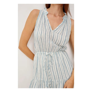 Rails - Cannes gestreiftes Kleid | Hellblau