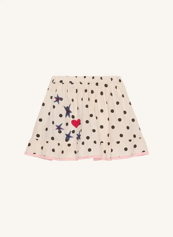 SISSEL EDELBO - Diana Pois Bio-Baumwollrock - Kinderkollektion | Creme