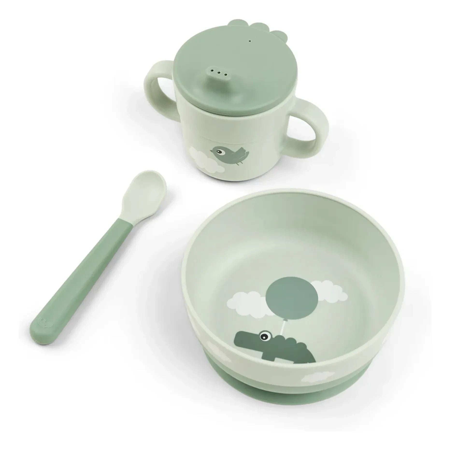 Done by deer - Happy Clouds Essgeschirrset | Salbeigrün