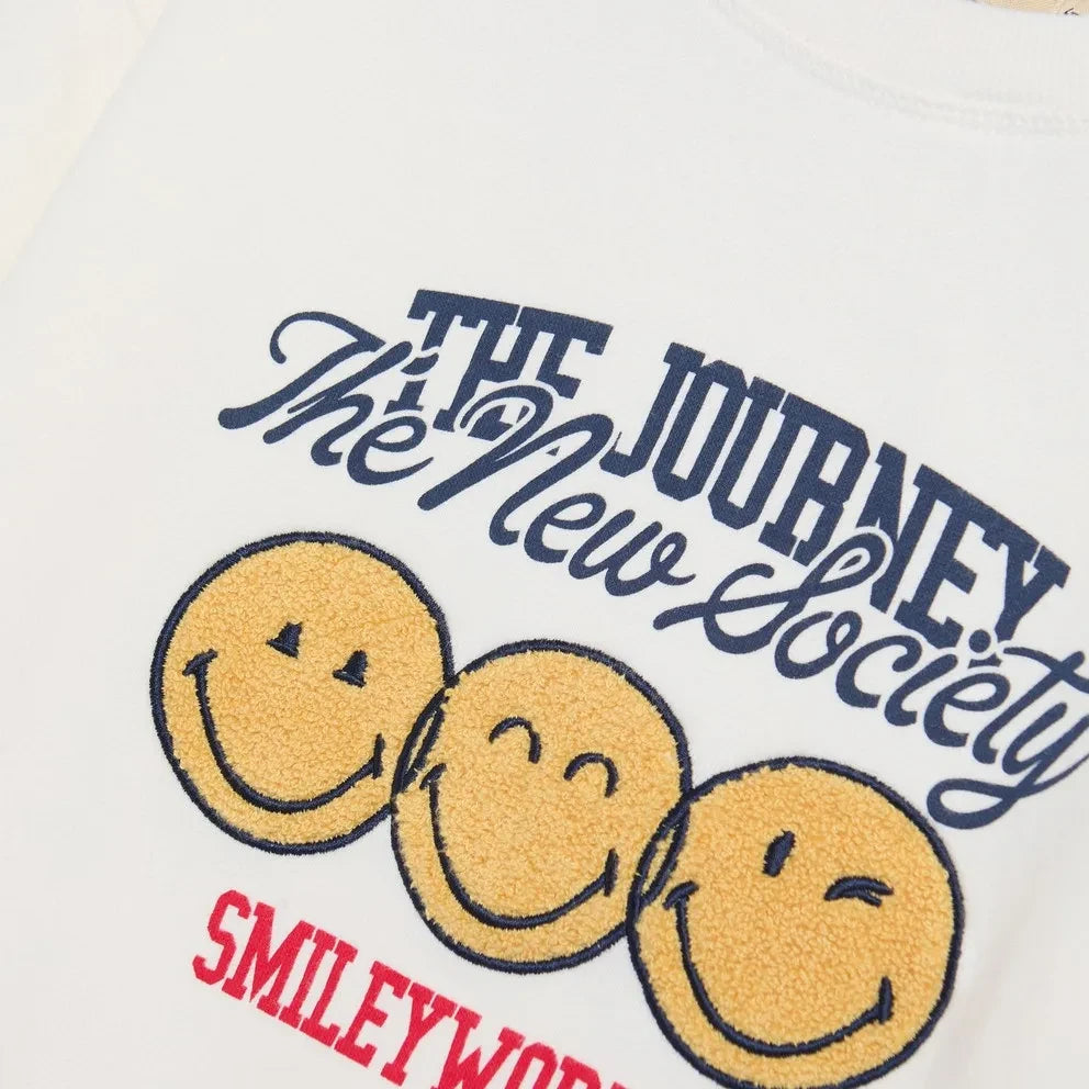 Die neue Gesellschaft – Smiley-Sweatshirt | Beyaz