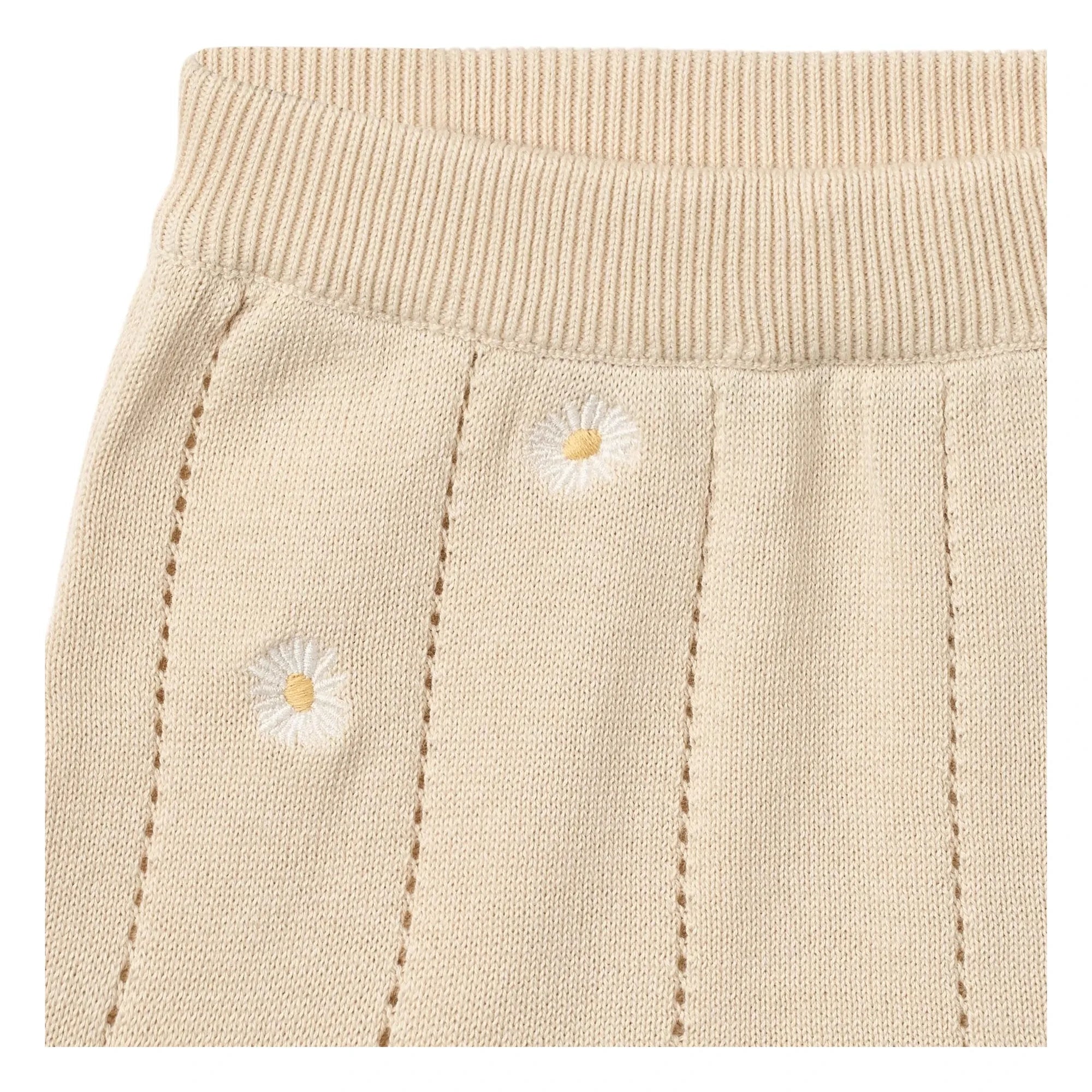 Wheat - Dua Flowers Organic Cotton Strickshorts | Ecru