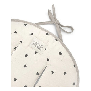 Babyshower - Kalp Desenli Puset Minderi | Ekru