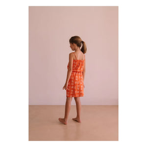 We Are Kids - Mina Palm Kleid Bio-Baumwolle | Orange