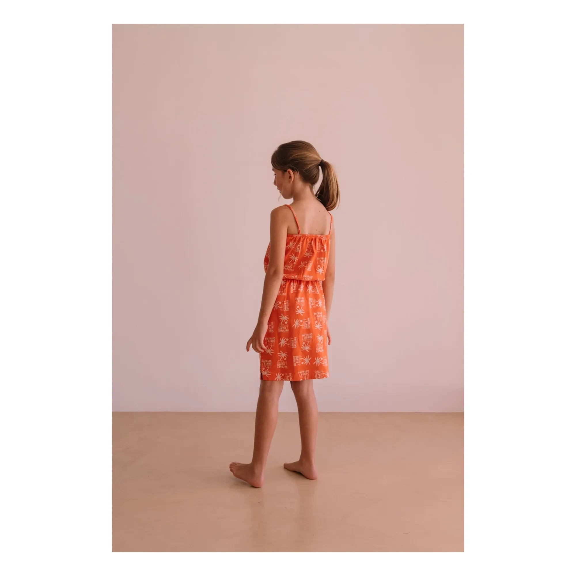 We Are Kids - Mina Palm Kleid Bio-Baumwolle | Orange