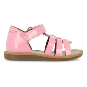 Pom d'Api - Poppy Riemchensandalen aus Lackleder | Rosa