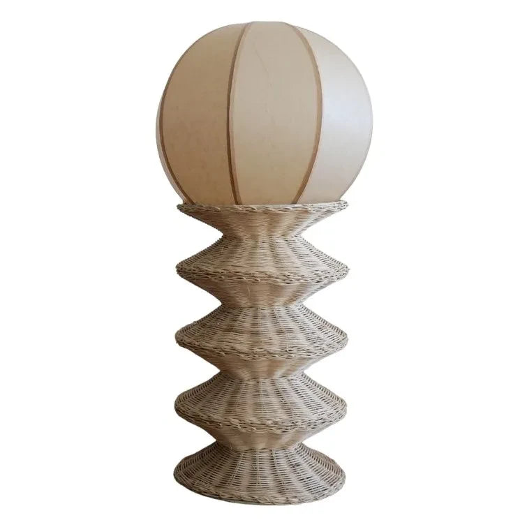 Honoré - Bilba Rattan-Tischlampe | Natur