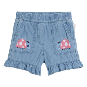 Stella McCartney Kids - Jeans-Shorts Marienkäfer Bio-Baumwolle | Blau