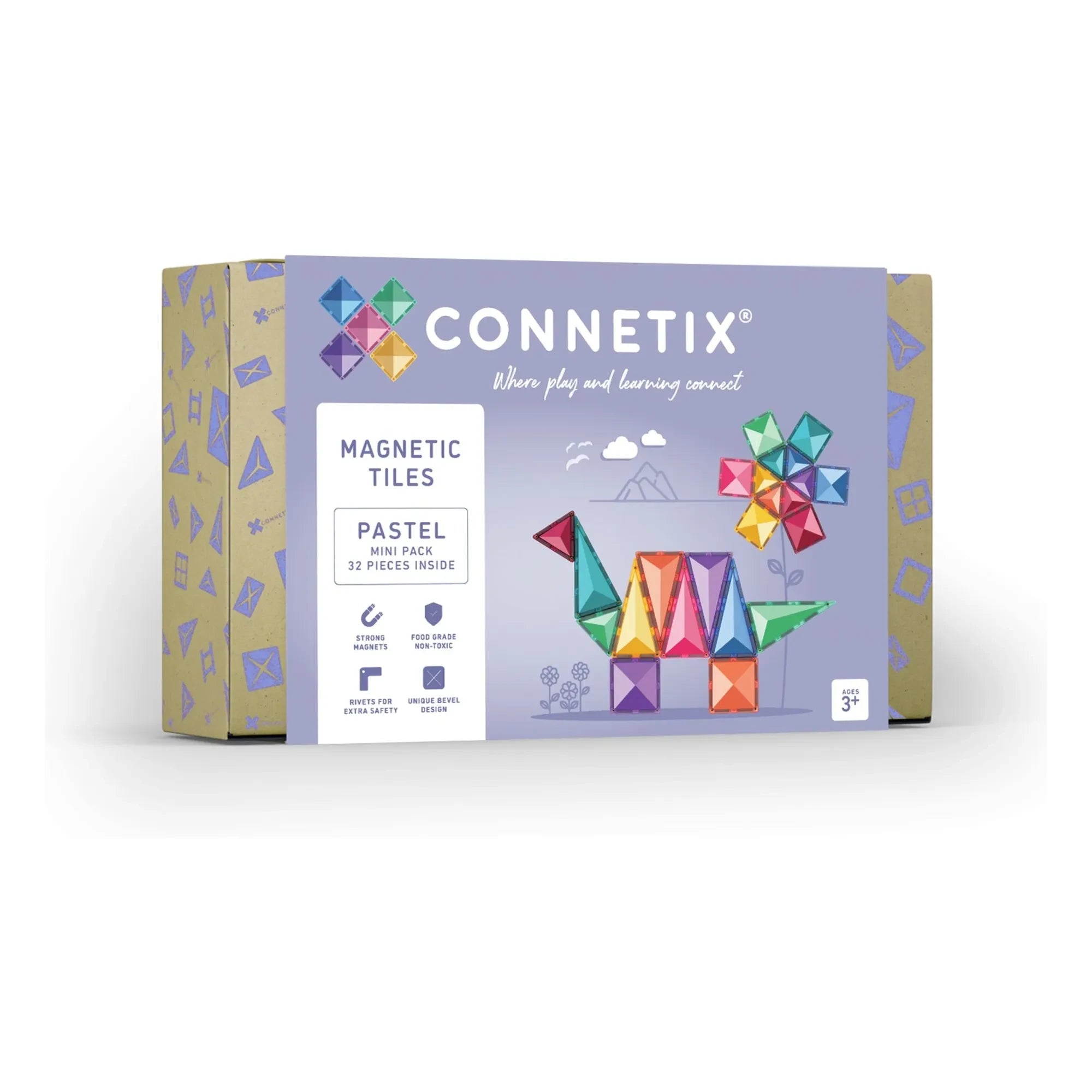 Connetix - Mini-Set - 32 Teile | Pastell