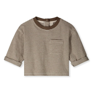 Gray Label - Organik pamuklu T-shirt | Haki kahverengi